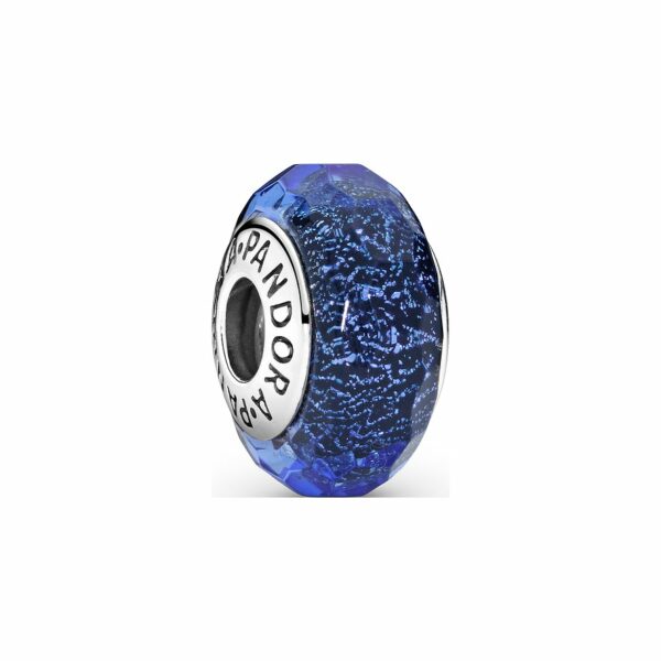 Pandora Charm Moments Facettiertes Blaues Murano-Glas 791646