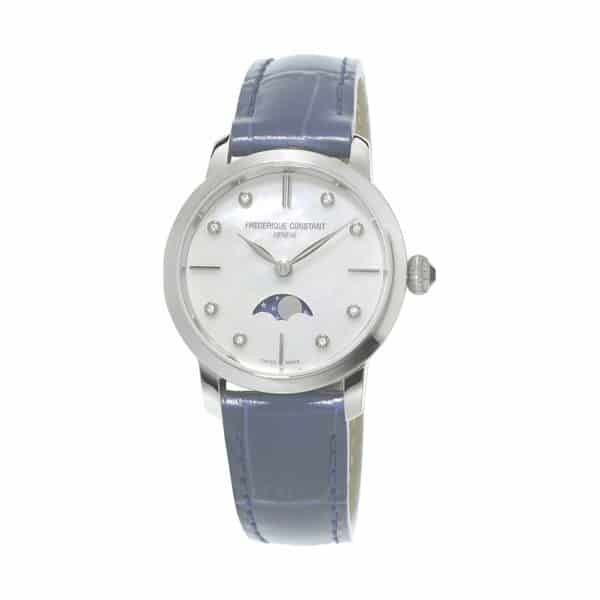 Frederique Constant Damenuhr Slimline Moonphase Ladies FC-206MPWD1S6