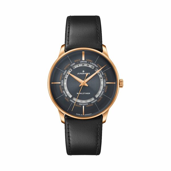 Junghans Herrenuhr Meister Worldtimer 27501302