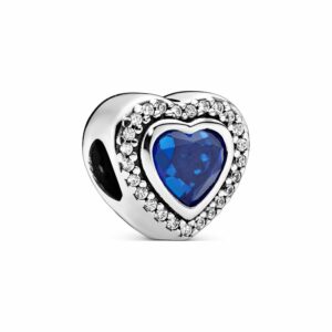 Pandora Charm Moments Funkelndes Blaues Herz 797608NANB