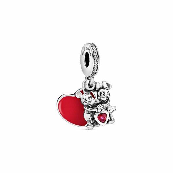 Pandora Charm Disney x Pandora Micky Maus und Minnie Maus Liebe 797769CZR