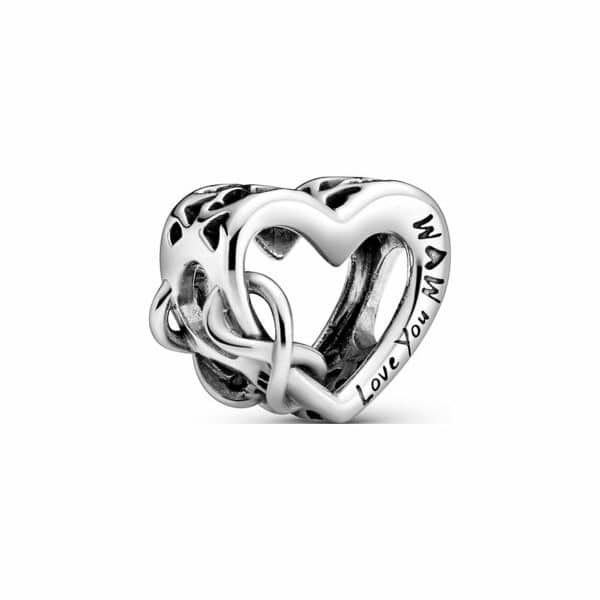 Pandora Charm Moments „Love You Mum“ Unendlichkeits-Herz 798825C00