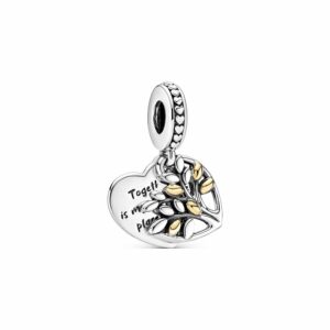 Pandora Charm Moments Bicolor Stammbaum Herz 799161C00