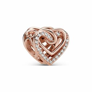 Pandora Charm Moments Funkelnde verschlungene Herzen 789270C01