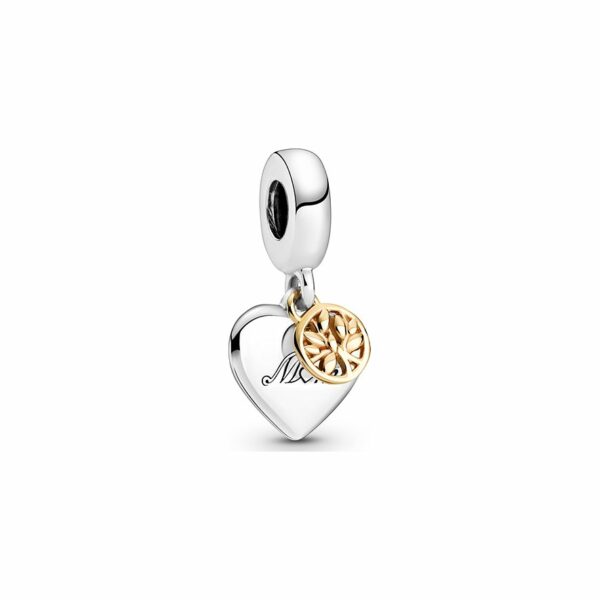 Pandora Charm Moments Zweifarbiger Stammbaum & Herz 799366C00