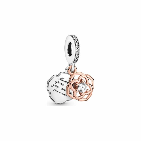 Pandora Charm Timeless Zweifarbige Rose 789373C01