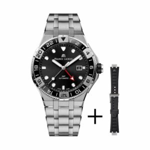 Maurice Lacroix Uhren-Set inkl. Wechselarmband Aikon Venture GMT AI6158-SS00F-330-A