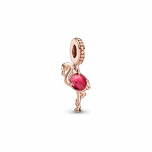 Pandora Charm Moments Flamingo mit rosafarbenem Murano-Glas 789431C01