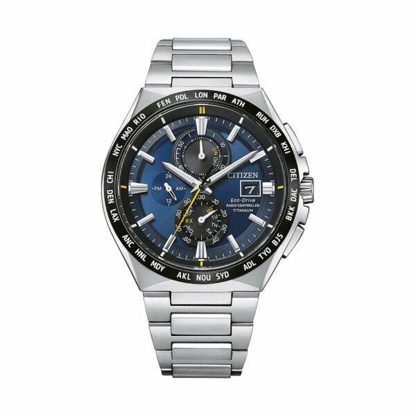 Citizen Herrenuhr Funkuhr Super Titanium Eco Drive AT8234-85L